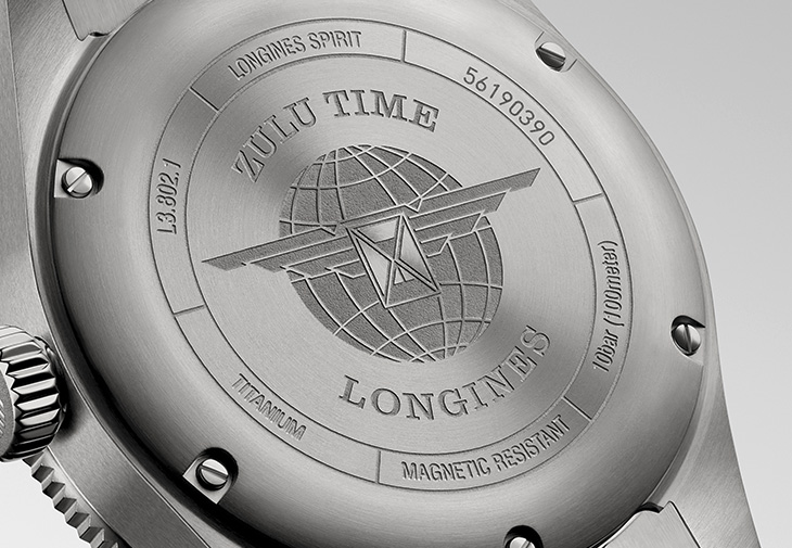 LONGINES浪琴Spirit Zulu Time Titanium先行者世界時間腕錶