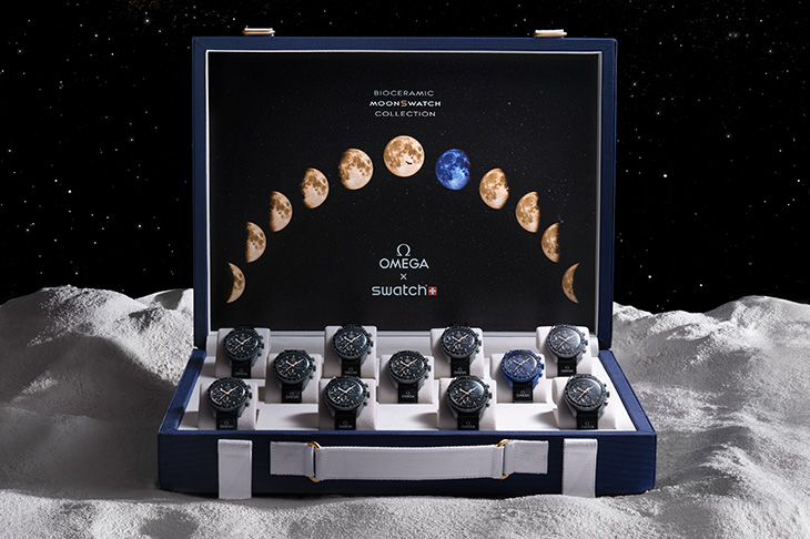 OMEGA X Swatch MoonSwatch Moonshine Gold行李箱錶盒