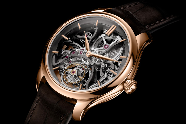 揭示通透建築美學／H. MOSER & CIE.勇創者陀飛輪鏤空腕錶