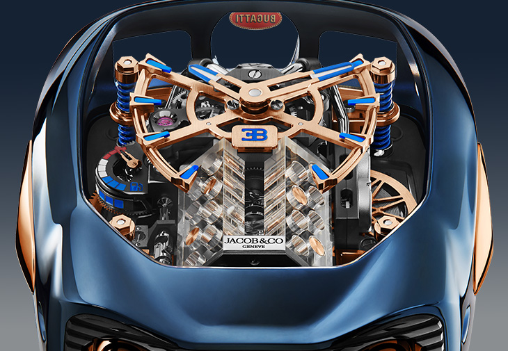 JACOB & CO. Bugatti Chiron Blue Titanium