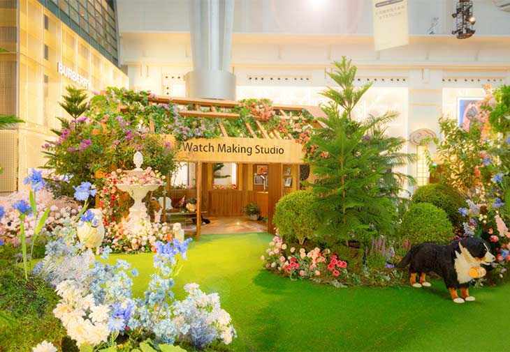 台北101四樓都會廣場幻化為台北101製錶工坊。