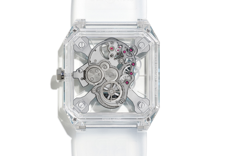 BELL & ROSS BR 01 Cyber Skull Sapphire Ice Blue