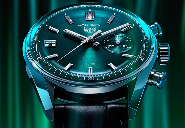 泰格豪雅TAG Heuer Carrera計時腕錶湖水綠款