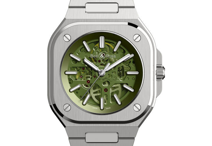 BELL & ROSS BR 05 Skeleton Green
