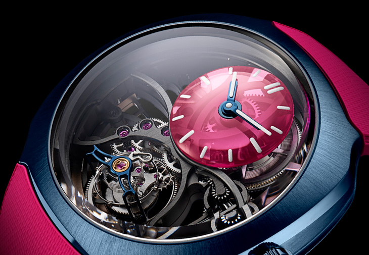亨利慕時H. Moser & Cie.疾速者圓柱陀飛輪鏤空腕錶「Alpine」全球唯一特別版