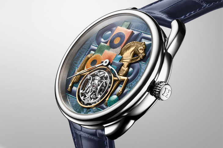HERMÈS愛馬仕Arceau Cavalier en Formes 三問報時陀飛輪腕錶