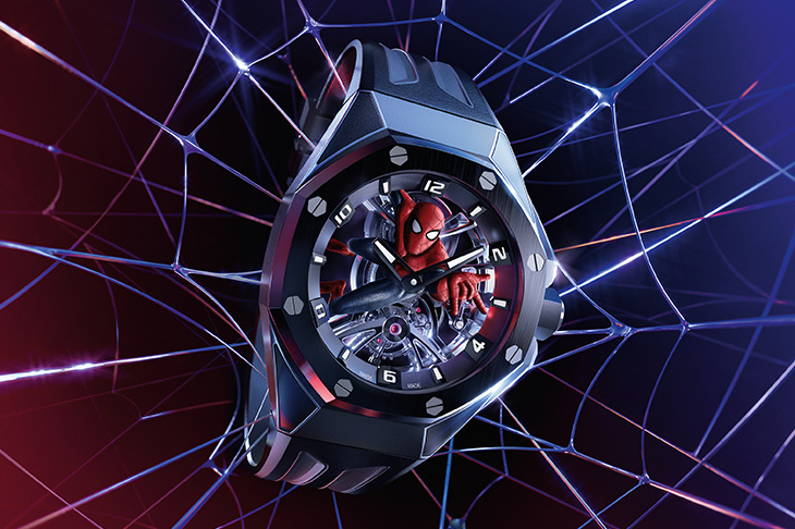 愛彼攜手漫威打造Royal Oak Concept皇家橡樹概念系列陀飛輪「Spider-Man」腕錶