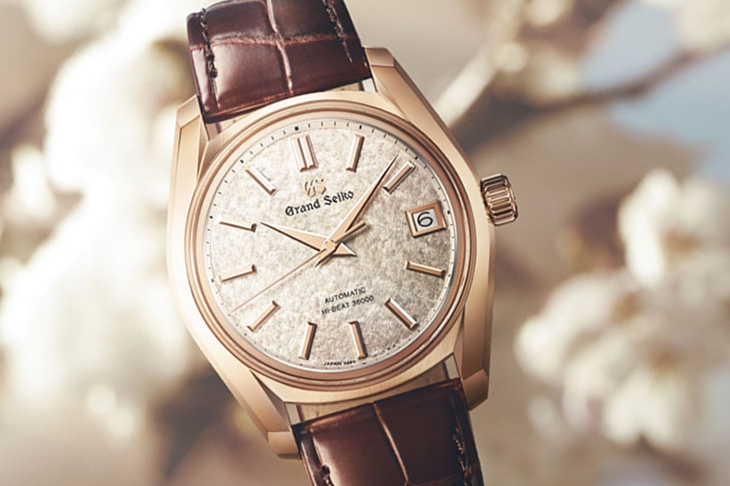 瞬逝的櫻隱時光 GRAND SEIKO 62GS 18K玫瑰金經典新作SBGH368