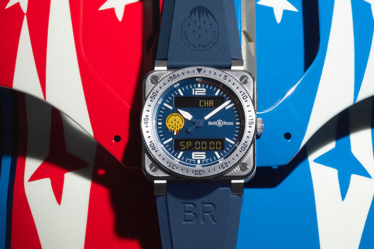 BELL & ROSS與法國飛行表演隊聯乘設計 BR03 Type A Patrouille de France計時腕錶