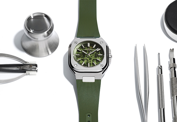 BELL & ROSS BR 05 Skeleton Green