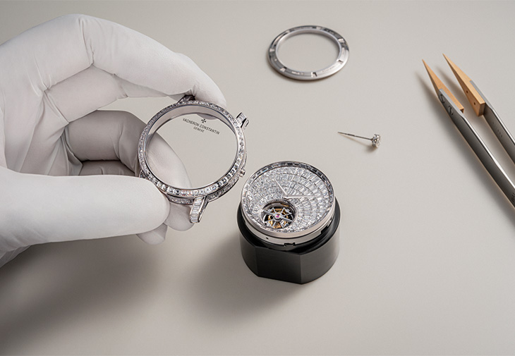 VACHERON CONSTANTIN江詩丹頓Traditionnelle陀飛輪高級珠寶腕錶