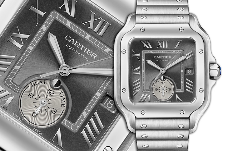 30萬～40萬預算手錶推薦之五 個性方錶飛行名作 CARTIER Santos de Cartier雙時區腕錶