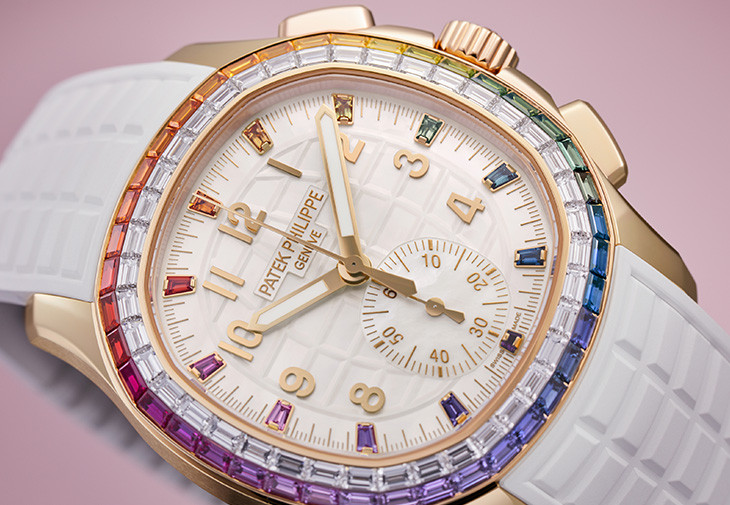 Aquanaut Luce Ref.7968/300R-001彩虹計時碼錶