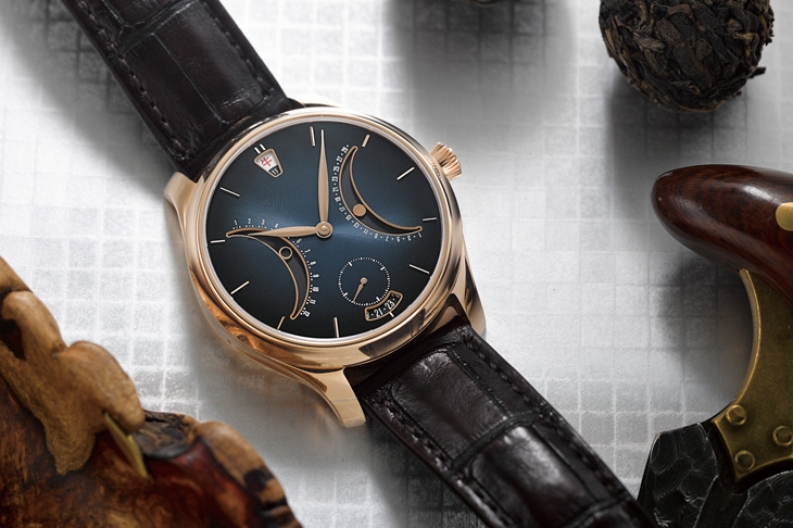 農曆閏月自動判斷  H.MOSER & CIE.勇創者中華曆限量版腕錶