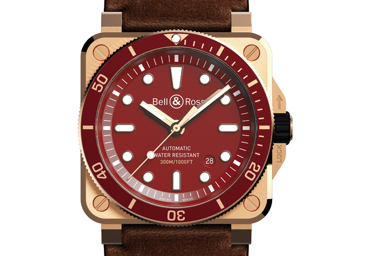 BELL & ROSS BR 03-92 Diver Red Bronze