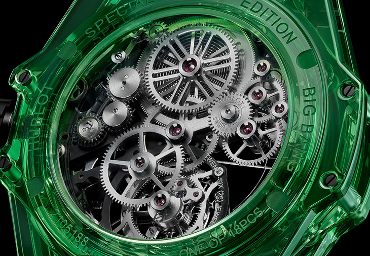 HUBLOT宇舶Big Bang極光綠SAXEM陀飛輪腕錶
