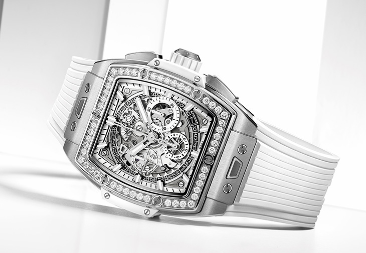 宇舶HUBLOT Spirit of Big Bang鈦金白鑽計時碼錶鑽圈款
