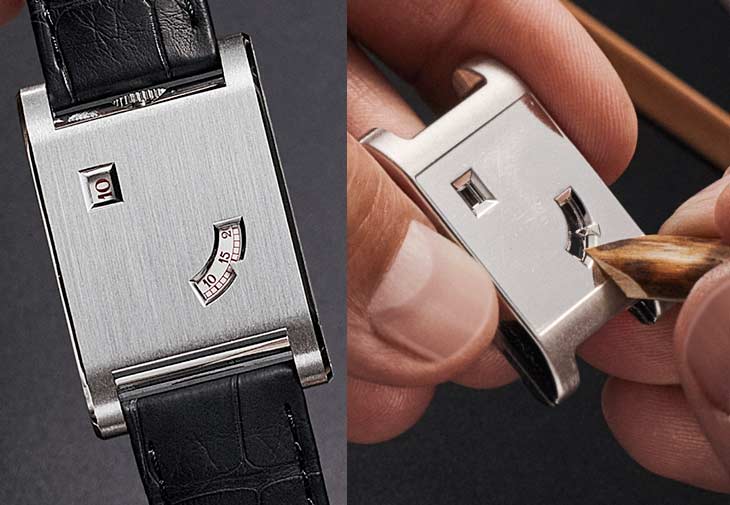 CARTIER卡地亞Cartier Privé系列Tank À Guichets腕錶