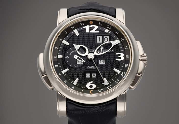雅典錶ULYSSE NARDIN GMT Perpetual兩地時間萬年曆腕錶
