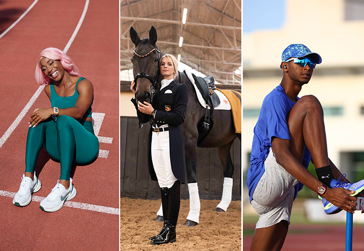 牙買加短跑選手Shelly-Ann Fraser-Pryce、德國馬術盛裝舞步騎師Jessica von Bredow-Werndl和卡達跳高之神Mutaz Essa Barshim。