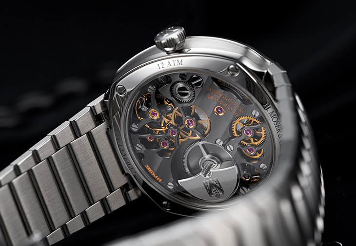 H. MOSER & CIE.亨利慕時疾速者小秒針藍色琺瑯腕錶