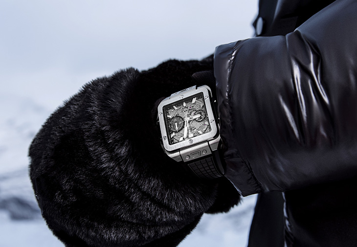 宇舶HUBLOT Square Bang Unico鈦金計時碼錶