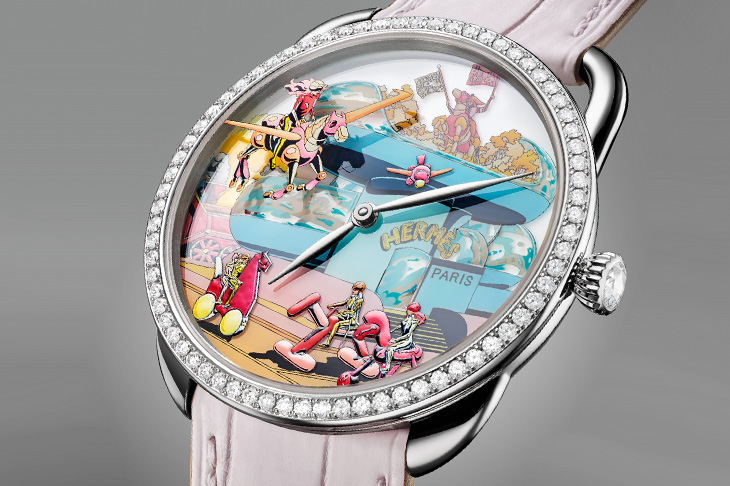 結合未來主義與普普藝術 愛馬仕Arceau Hermès locomotion工藝腕錶