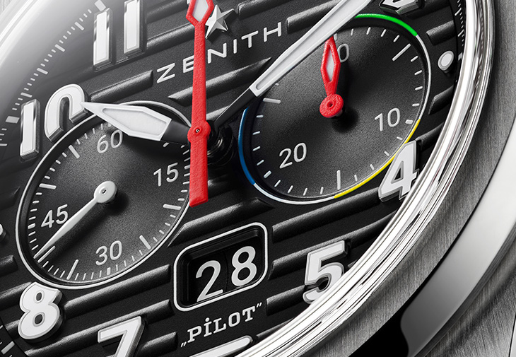 真力時ZENITH Pilot Big Date Flyback大日期飛返計時飛行腕錶