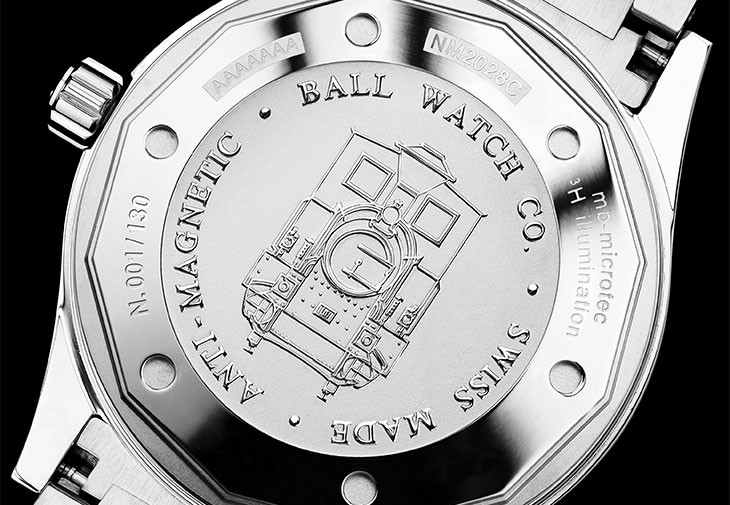 波爾錶BALL Watch台灣騰雲號火車130週年紀念腕錶904L不鏽鋼版底蓋