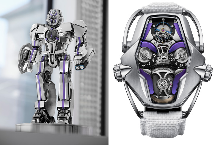 時計「指揮艇」+ 機器人合體／MB&F HM12 The Guardian「守護者」