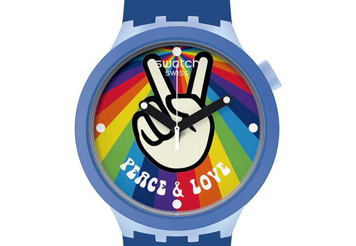 SWATCH愛與和平Peace Hand Love