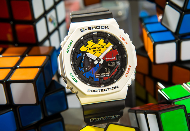 卡西歐Rubik's x G-SHOCK魔術方塊聯名錶