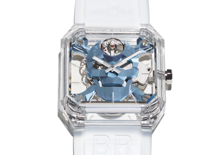 BELL & ROSS BR 01 Cyber Skull Sapphire Ice Blue