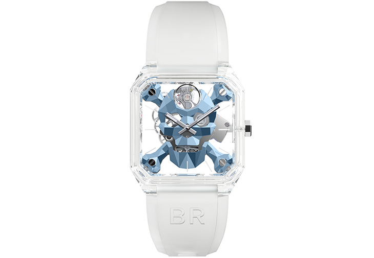 BELL & ROSS BR 01 Cyber Skull Sapphire Ice Blue