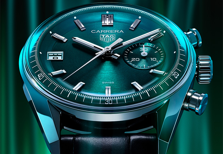TAG Heuer泰格豪雅Carrera計時腕錶湖水綠款