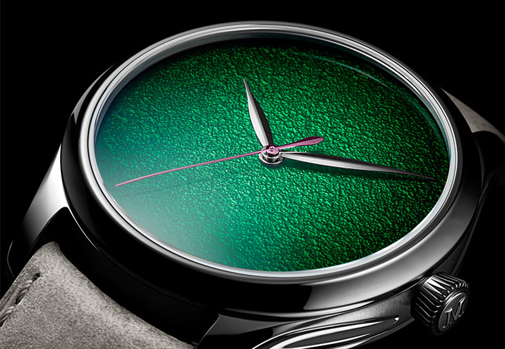 亨利慕時H. Moser & Cie.勇創者大三針萊姆綠概念腕錶