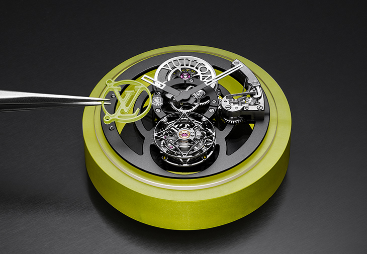 路易威登LOUIS VUITTON Tambour Moon飛行陀飛輪「日內瓦印記」腕錶