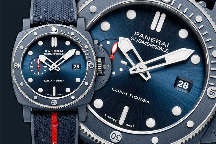 創新鈦金屬陶瓷錶殼  沛納海Submersible QuarantaQuattro Luna Rossa Ti-Ceramitech PAM01466