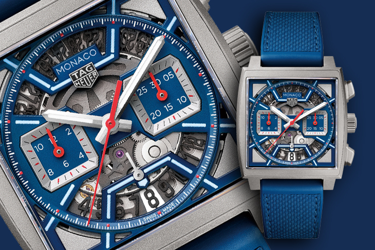 鏤空賽車風格 泰格豪雅Monaco Chronograph鏤空計時腕錶