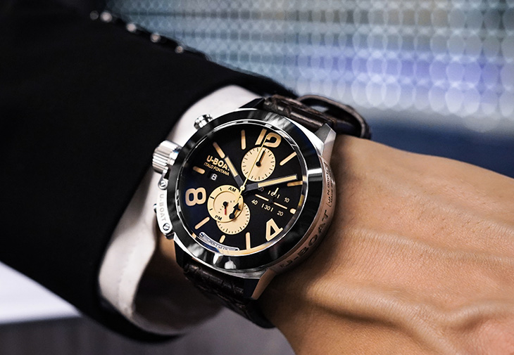 U-BOAT Classico 45 Crono Tungsteno Cas1鎢鋼計時碼錶