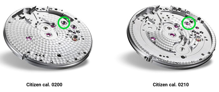 CITIZEN Caliber 0210機芯