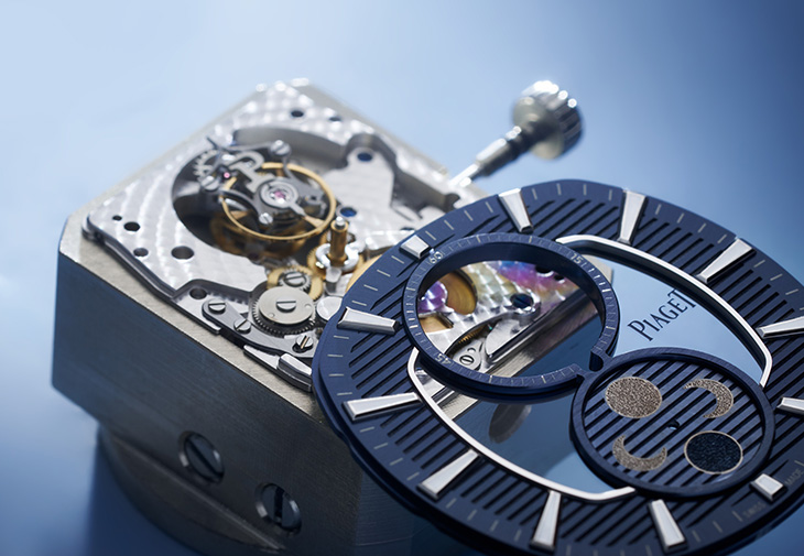 PIAGET伯爵表PIAGET Polo系列鈦金屬超薄鏤空飛行陀飛輪腕錶
