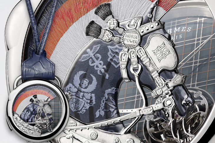 瀟灑的白金駿馬：愛馬仕ARCEAU Pocket cheval punk工藝懷錶