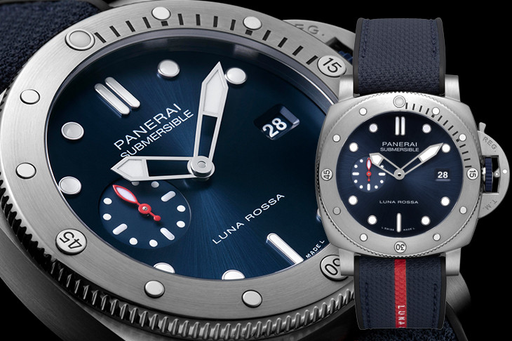沛納海Submersible QuarantaQuattro Luna Rossa PAM01391  第37屆美洲杯帆船賽