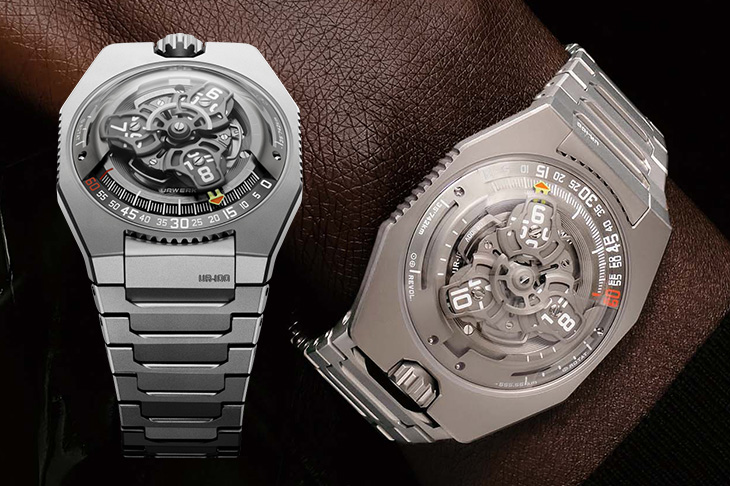 URWERK UR-100V Magic T 鈦金屬光澤的簡約之美
