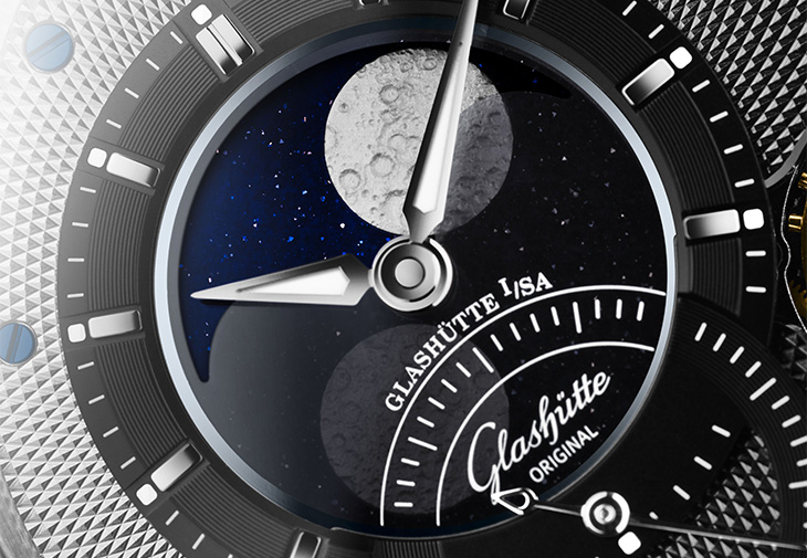 GLASHUETTE-ORIGINAL格拉蘇蒂原創PanoLunarInverse偏心月相機芯倒置腕錶