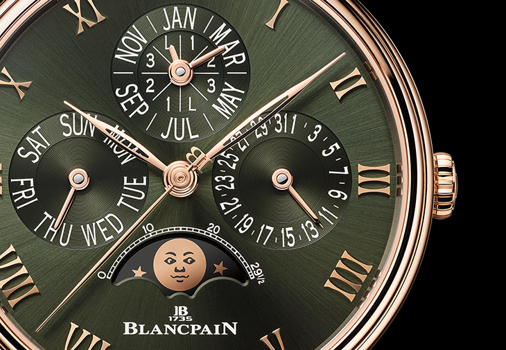 寶珀BLANCPAIN Villeret隱藏式調校萬年曆腕錶