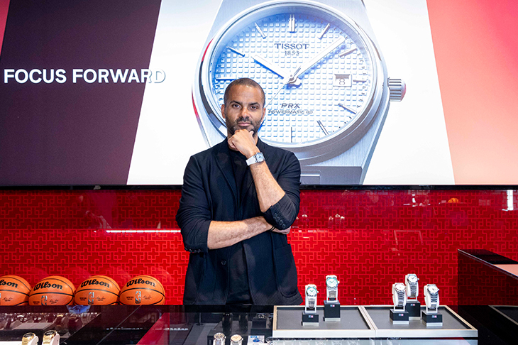 天梭表全球大使 傳奇球星Tony Parker 首次來台 親臨台北101專賣店 於台北之巔展現無懼風範