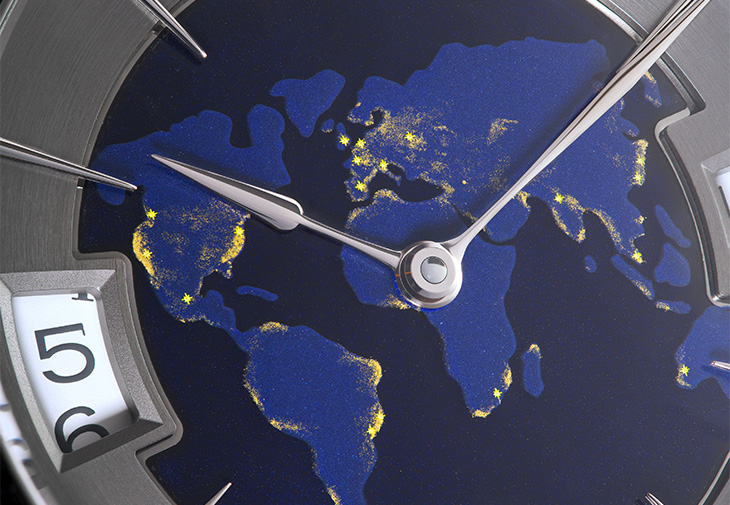 羅倫斐LAURENT FERRIER Classic Traveller Globe Night Blue腕錶