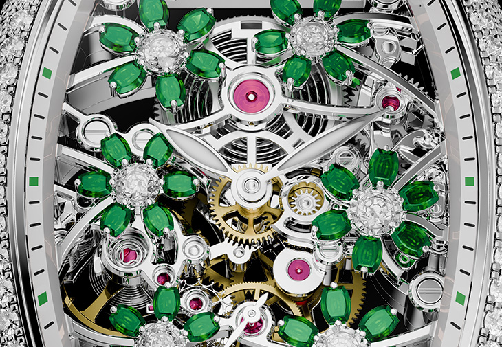 FRANCK MULLER法穆蘭Vanguard Curvex Cut Flower腕錶